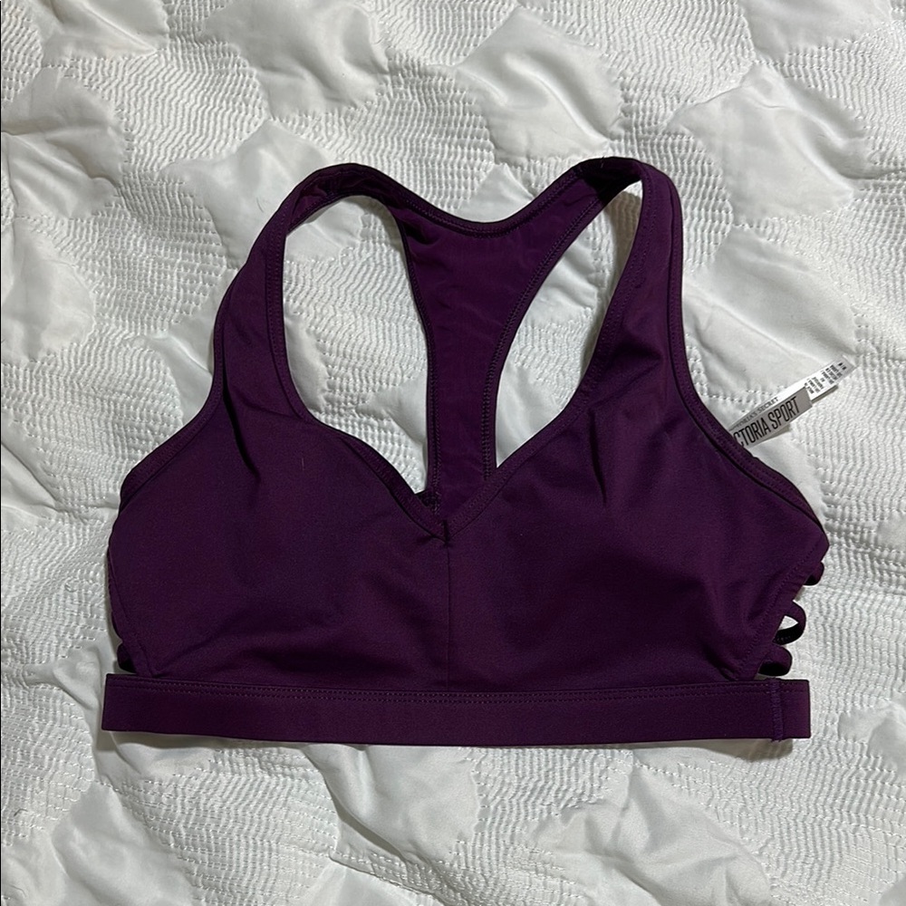 Victoria secret Purple Sports Bra with cute back detail